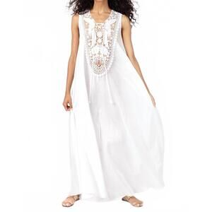 NEW MIGUELINA lana phoenix lace coverup in white